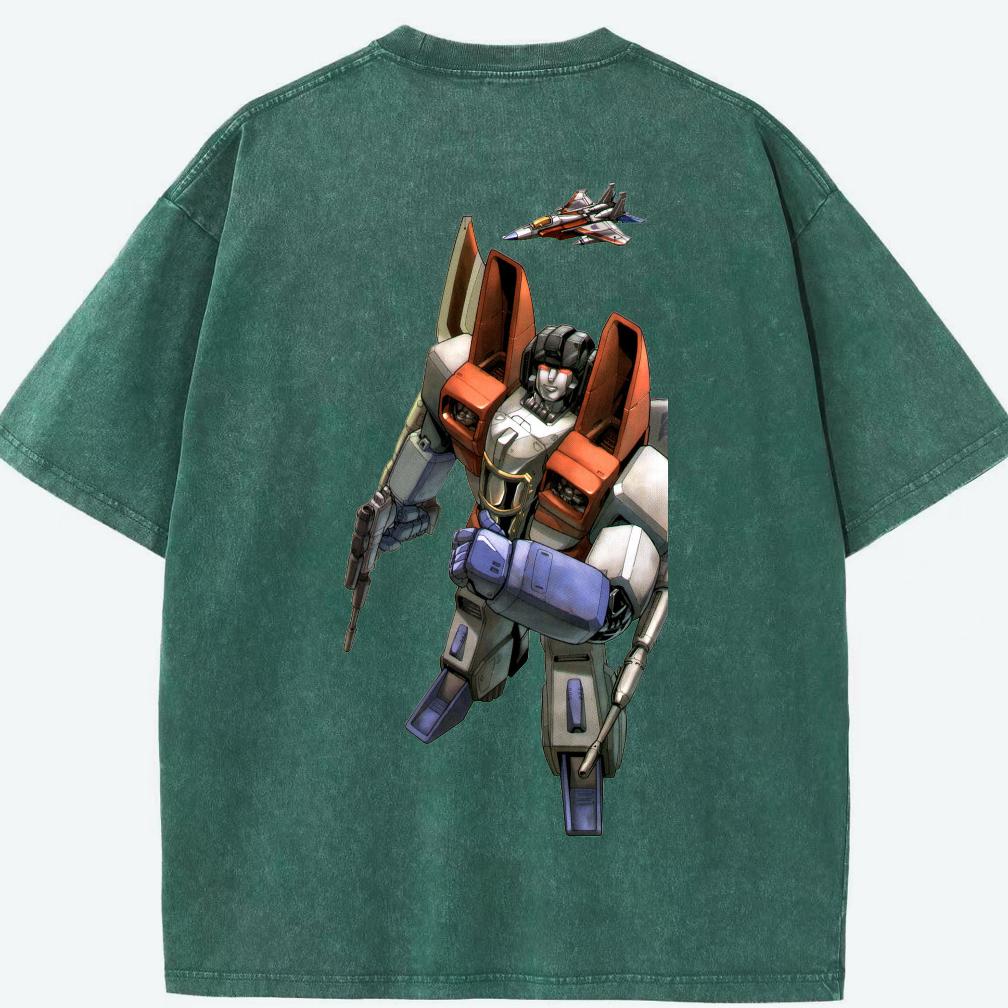（画像用）  綿100% ヴィンテージ風 半袖Tシャツ（背面プリント）